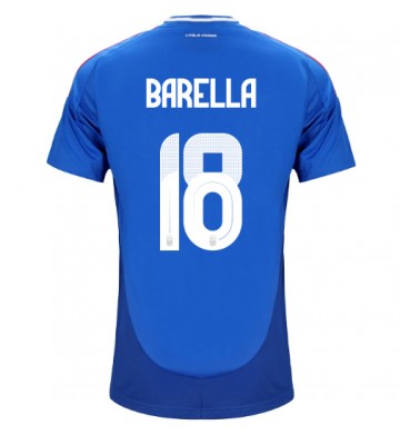 Italia Nicolo Barella #18 Primera Equipación Eurocopa 2024 Manga Corta